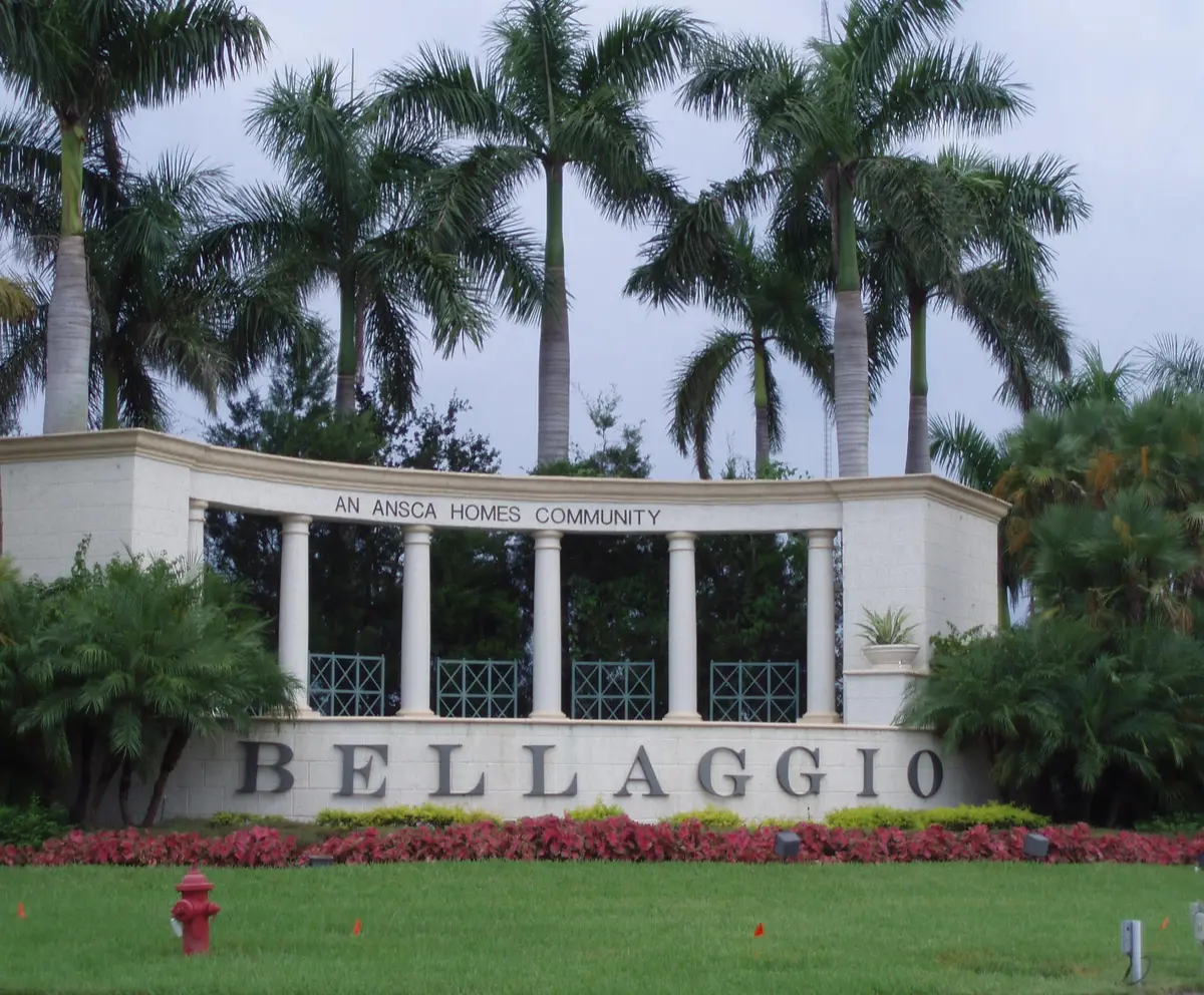 Bellaggio Entrance at 9611 RAVELLO Street, Lake Worth