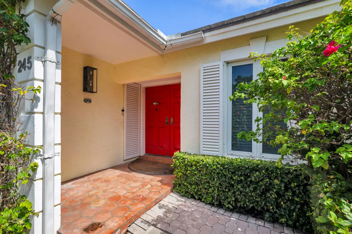 Front at 245 COLONIAL Lane, Palm Beach