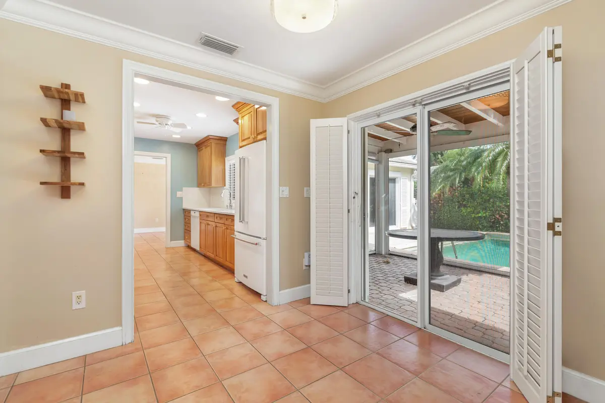 Dining/Kitchen Area at 245 COLONIAL Lane, Palm Beach