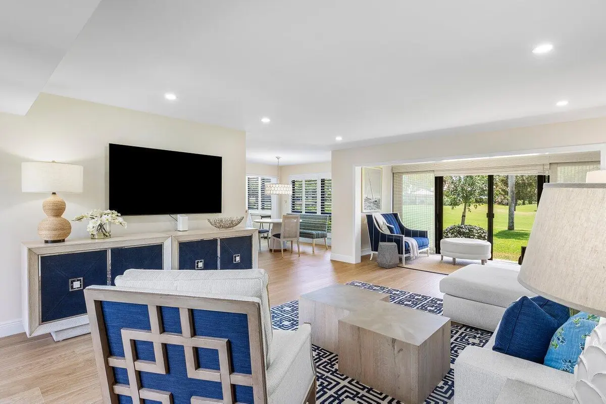 Living room at 3721 Quail Ridge Drive Bobwhite C, Boynton Beach