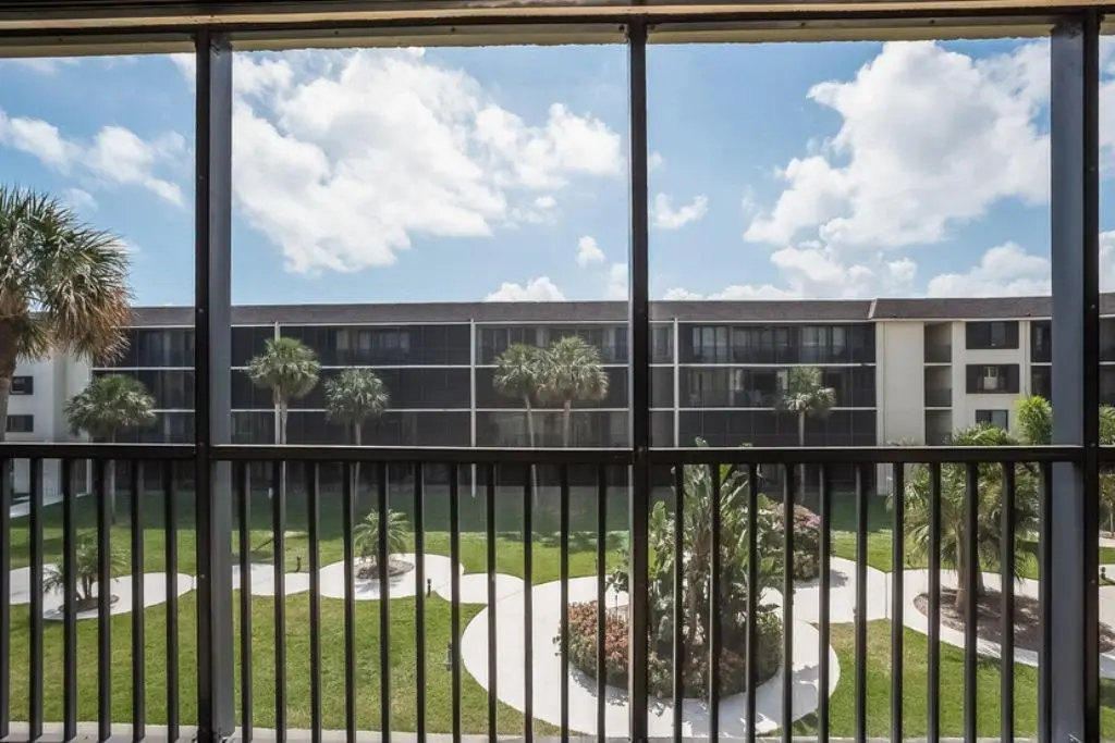 Balcony View-straight ahead at 2424 N FEDERAL Highway 309, Boynton Beach