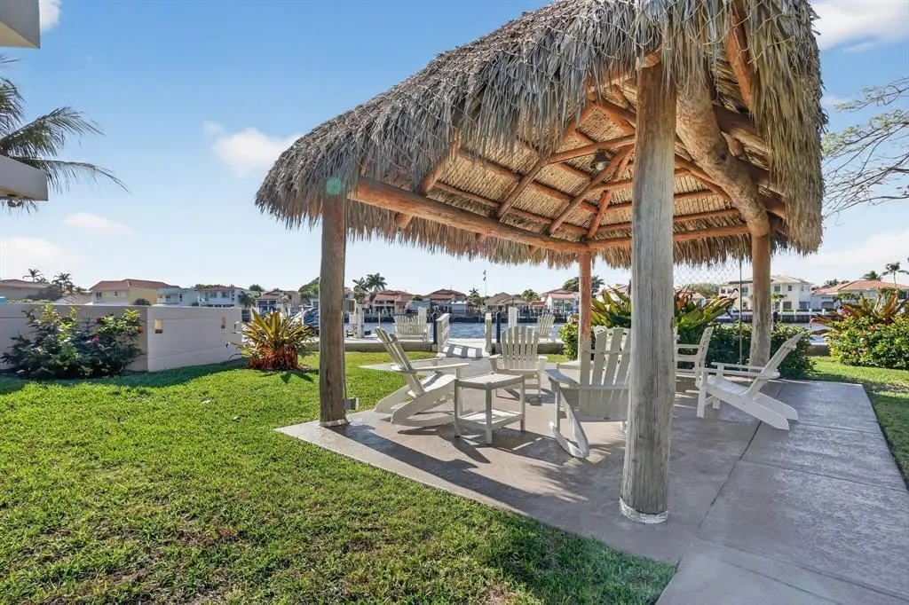 Tiki Hut on Intracoastal Side at 2917 S Ocean Boulevard 401, Highland Beach