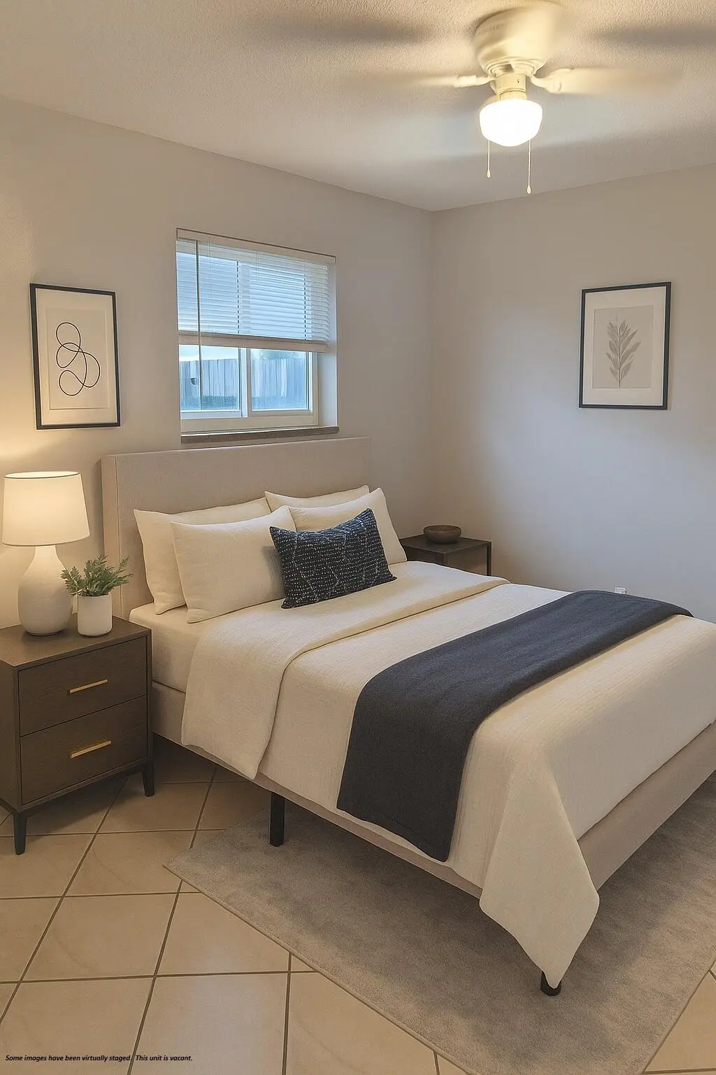 Bedroom 1 - staged at 1129 NE 5th Terrace 2, Fort Lauderdale