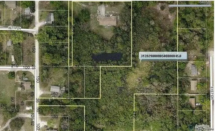 Accuglobe Map - Vero Land at 8624 63RD Avenue, Vero Beach