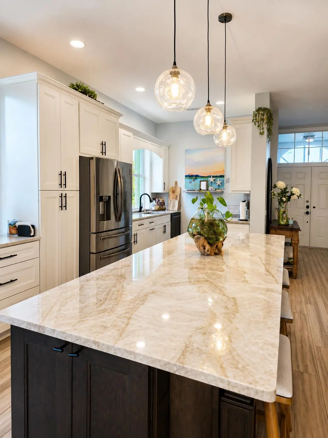 Kitchen Island 02 at 7570 SE Bay Cedar Circle, Hobe Sound