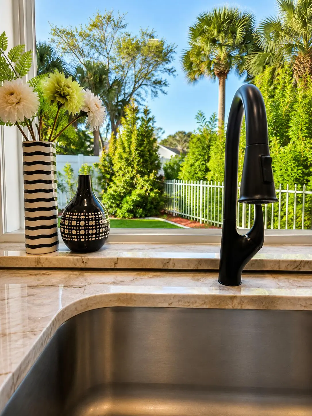 Kitchen Window View 01b at 7570 SE Bay Cedar Circle, Hobe Sound