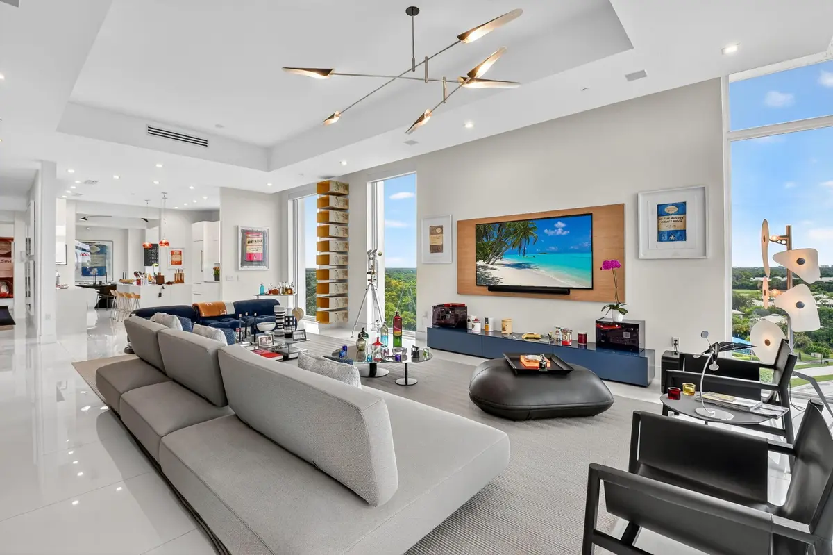 Living Room at 20155 Boca West Drive Ph A-901, Boca Raton