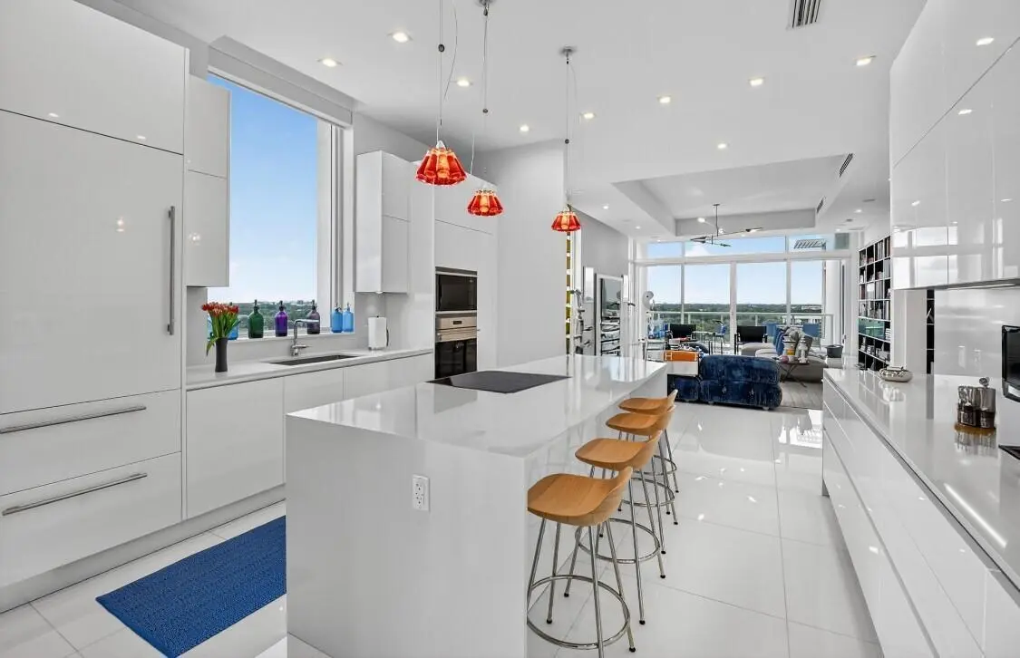 Kitchen with Sub-Zero & Wolf Appliances at 20155 Boca West Drive Ph A-901, Boca Raton