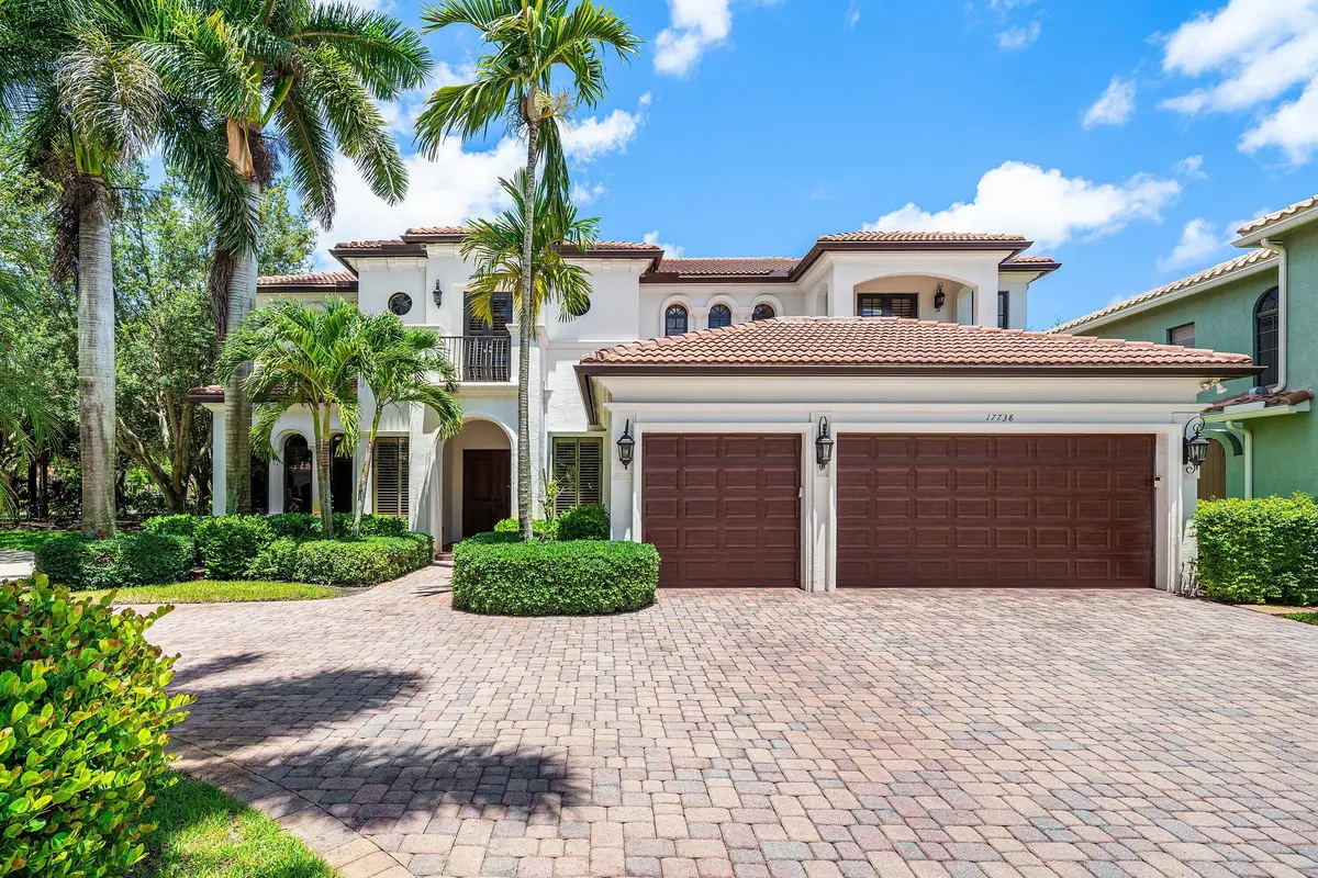 Front Exterior at 17738 Lake Azure Way, Boca Raton