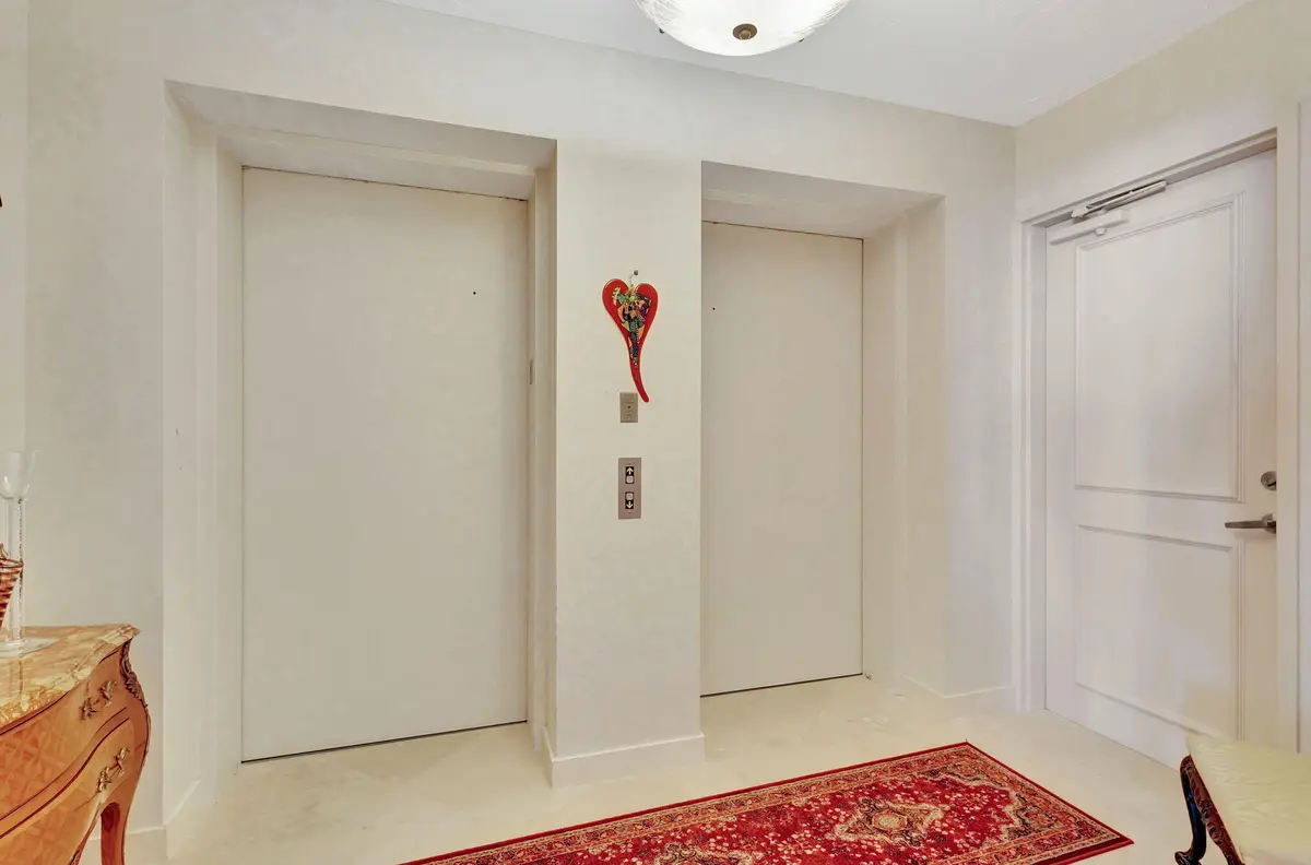 Private Elevator Entry Foyer at 800 Ocean Drive 404, Juno Beach