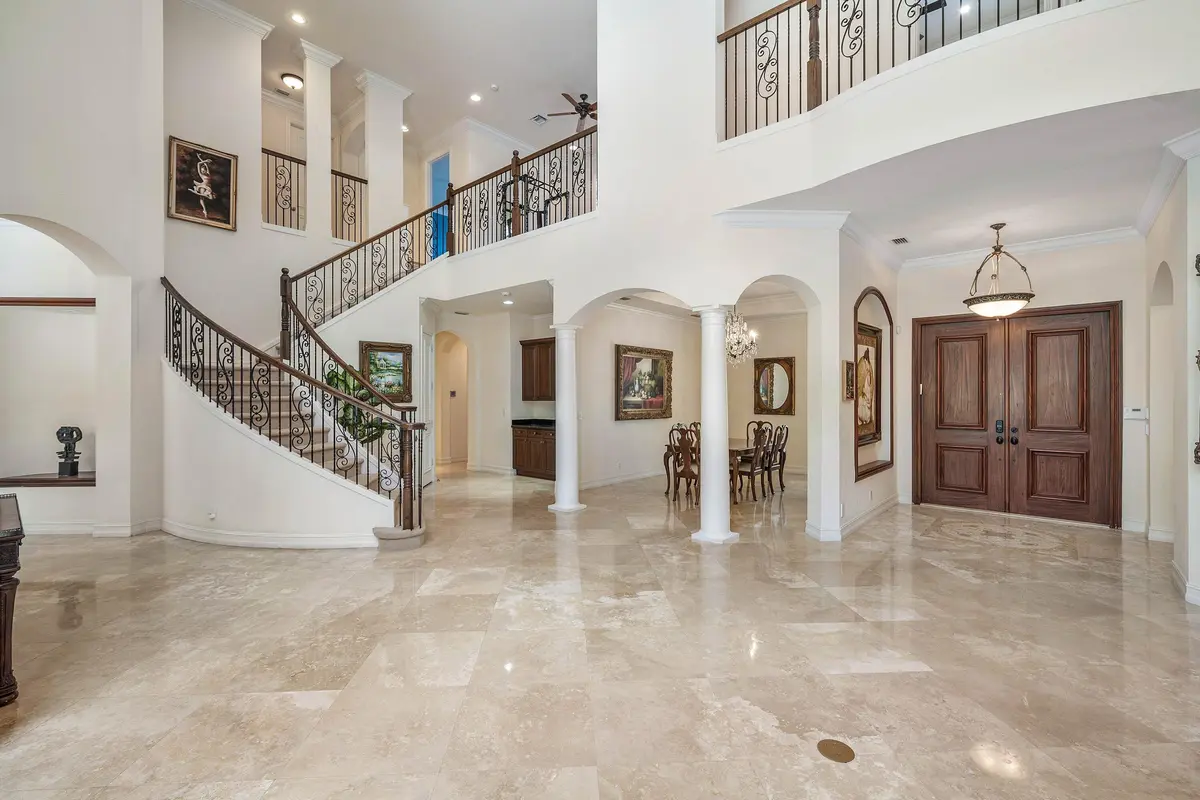 Grand-Foyer-and-Staircase at 17738 Lake Azure Way, Boca Raton