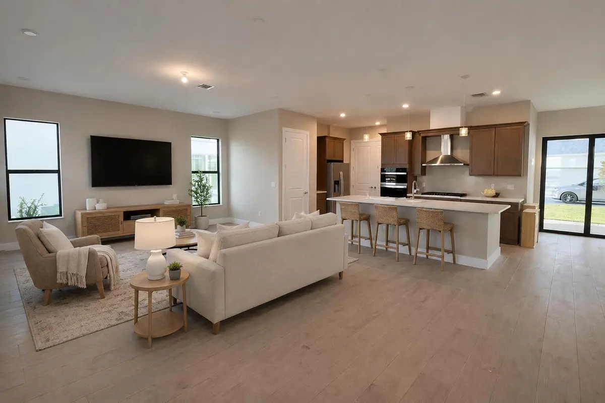 Living Room and Kitchen at 10910 SW Pioneer Parkway, Palm City