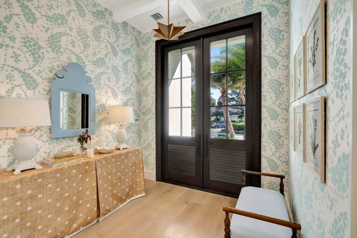 Mahogany Front Doors at 185 Birkdale Lane, Jupiter
