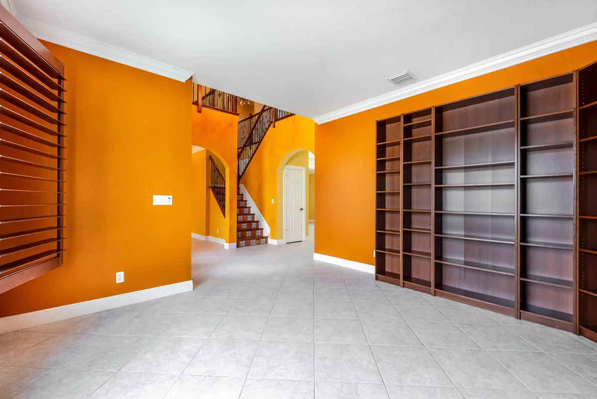 Office with Built-In Shelves at 112 ISOLA Circle, Royal Palm Beach