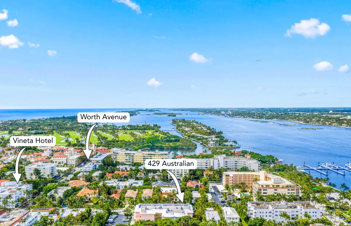 Aerial at 429 Australian Avenue 3, Palm Beach