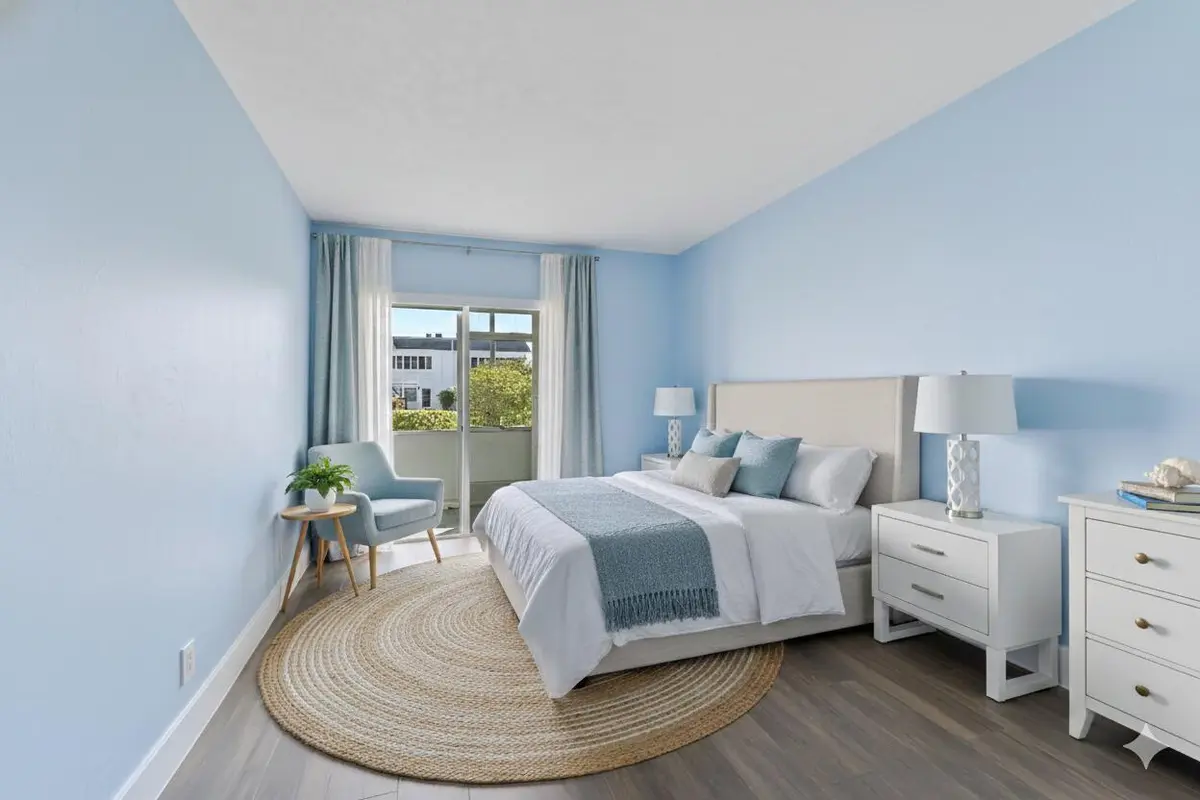 Virtual staging Bedroom 1 at 3322 CYNTHIA Lane 102, Lake Worth Beach