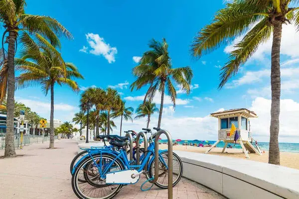 stock-photo-bicycles-parked-on-fort-laud at 2404 NE 33RD Avenue 4, Fort Lauderdale