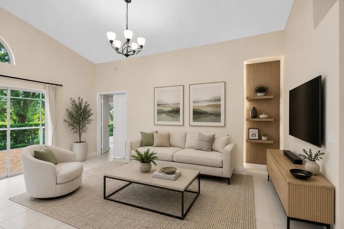 STAGED LIVING ROOM at 2453 Stonegate Drive, Wellington