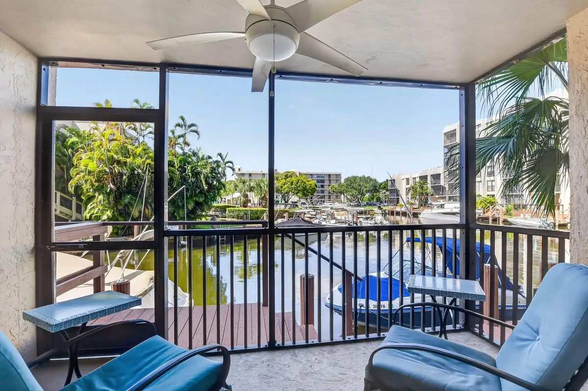 Direct water views & private dock at 3 Royal Palm Way 102, Boca Raton