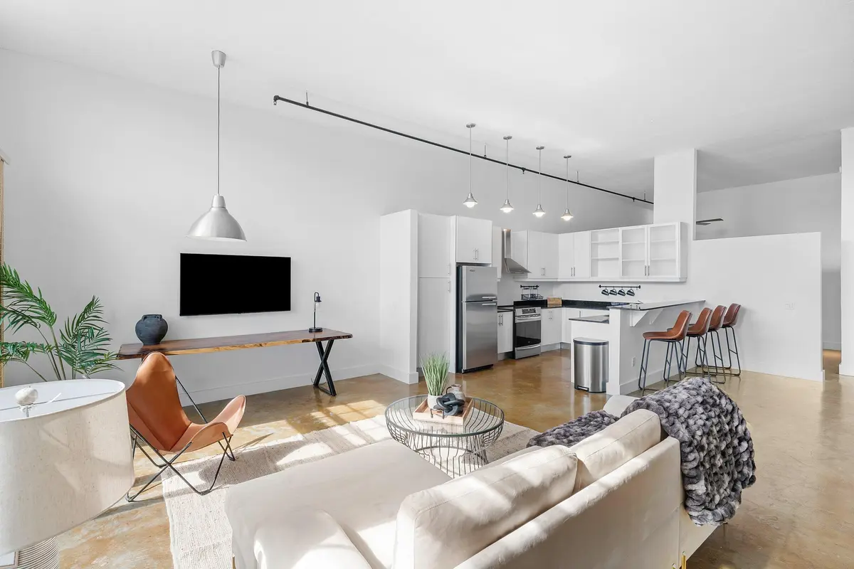 living room at 180 NE 4TH Avenue 406, Delray Beach