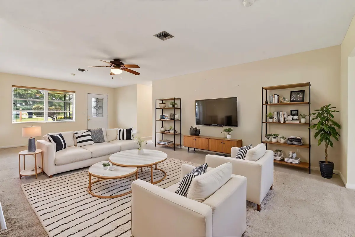 LivingRoom-VirtuallyStaged04 at 11 Windsor Road, Jupiter