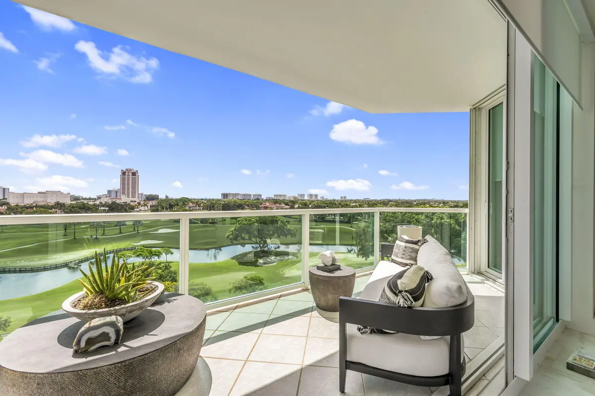 Covered Balcony at 500 SE Mizner Boulevard A404, Boca Raton