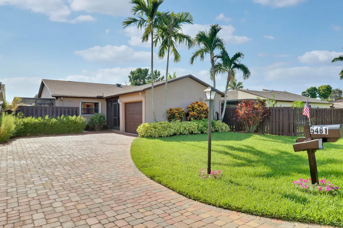 Front of the Home at 5481 Mirror Lakes Boulevard, Boynton Beach