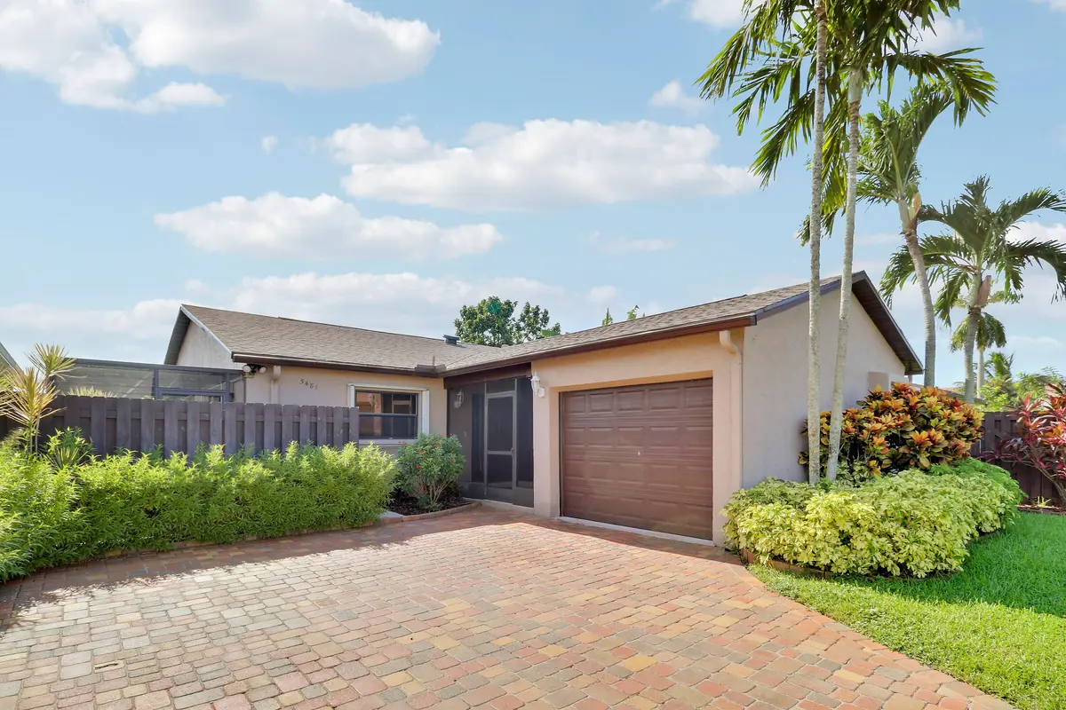Front of the Home at 5481 Mirror Lakes Boulevard, Boynton Beach
