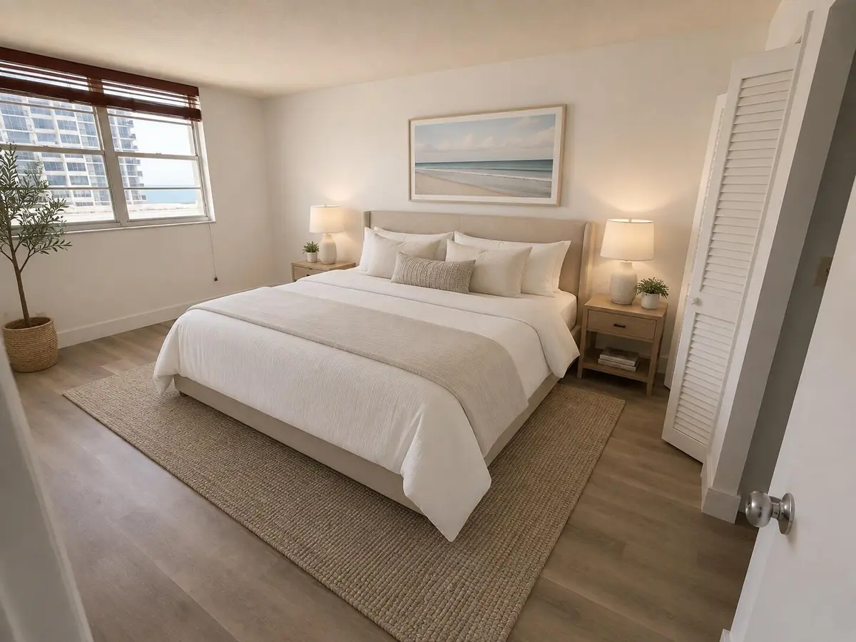 bedroom at 1900 S Ocean Boulevard 10g, Lauderdale-By-The-Sea