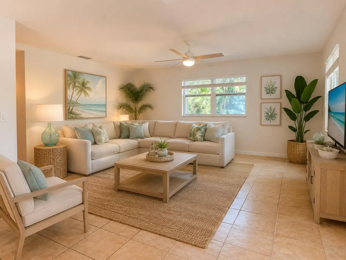 Living Room AI Image at 3362 SE Jefferson Street, Stuart