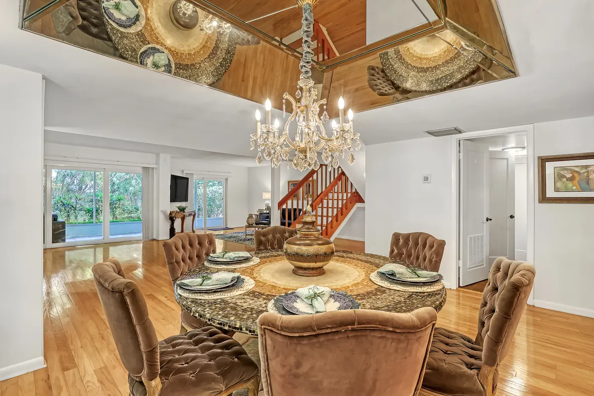 dining area at 1100 Surf Road 104, Singer Island