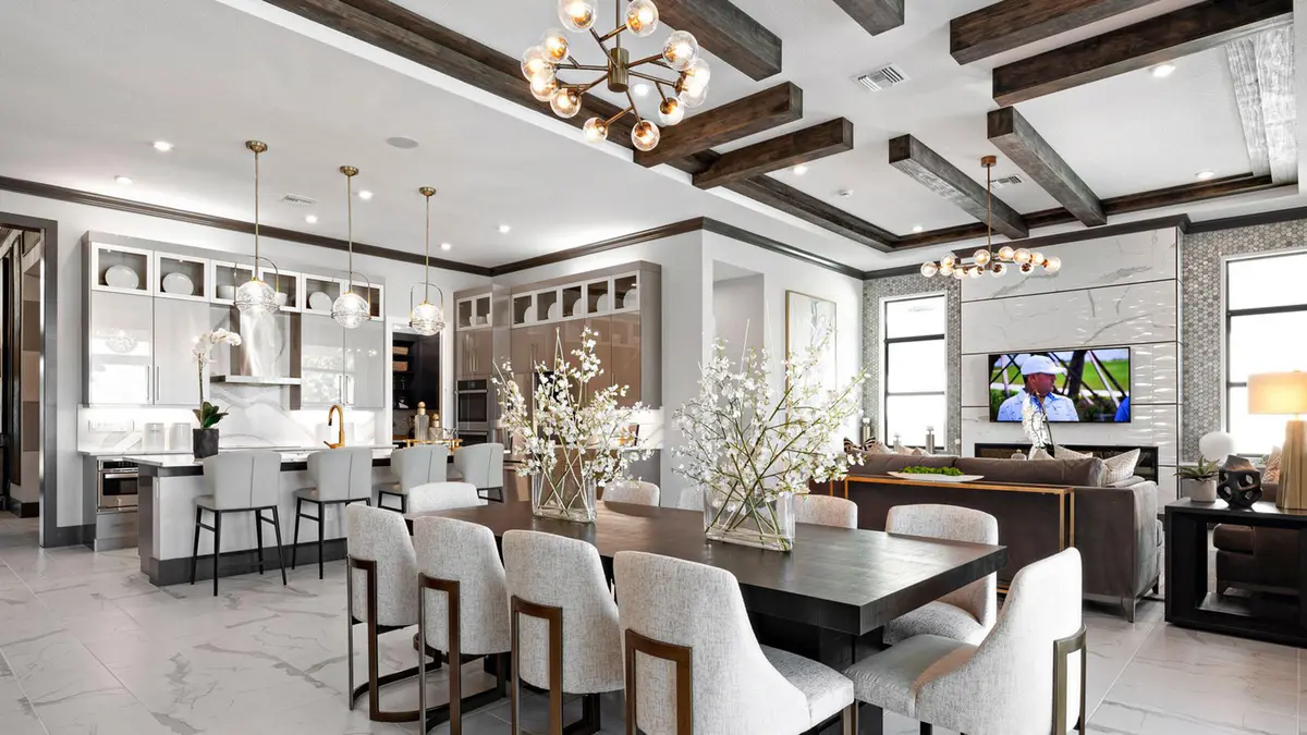 ac-priscillamodel-diningtogreatroom at 14176 SW Shinnecock Drive, Port St. Lucie