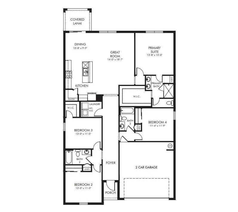 Floorplan at 5493 HAMPTON PARK Circle, Vero Beach