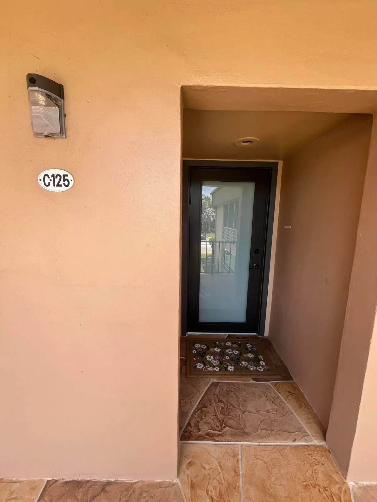 condo entranceway at 125 PIEDMONT C, Delray Beach