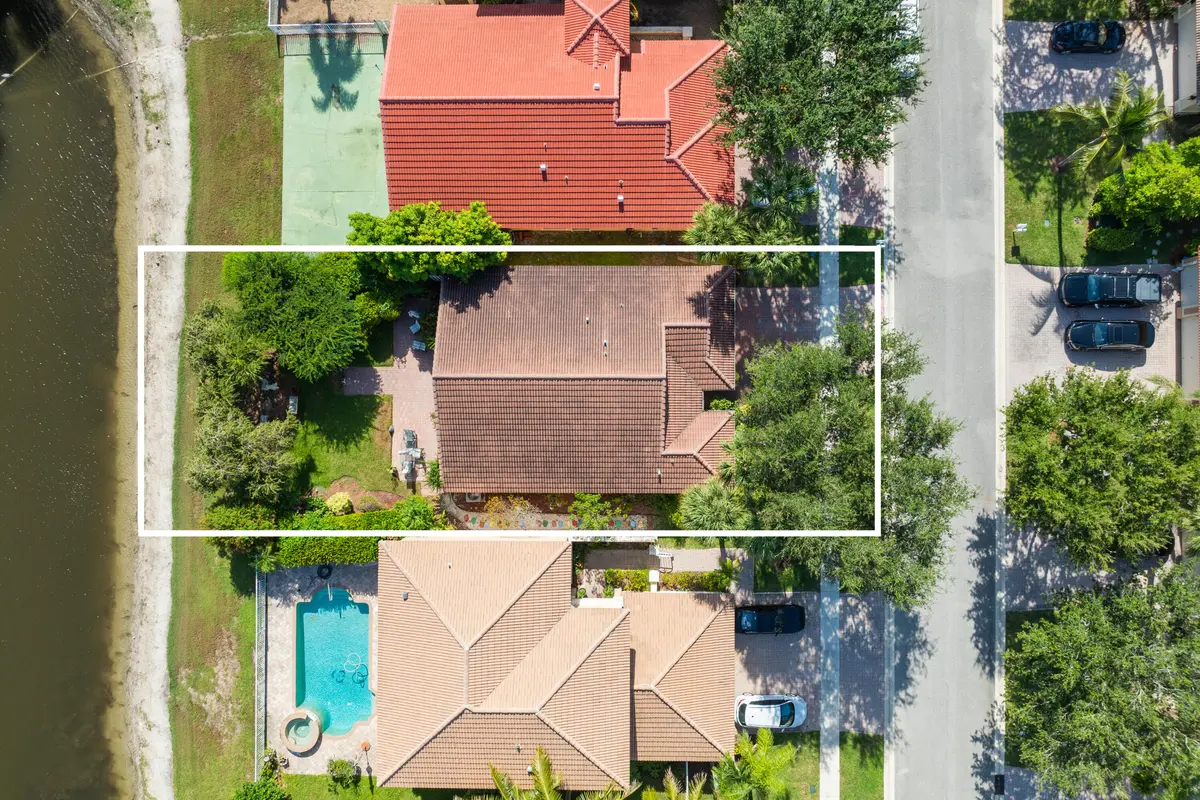 Aerial at 4977 Victoria Circle, West Palm Beach