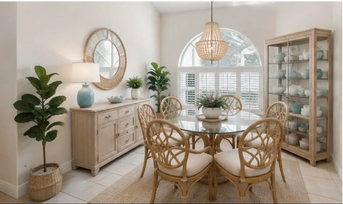 Virtually Staged Dining Room at 2305 Winding Creek Lane, Fort Pierce