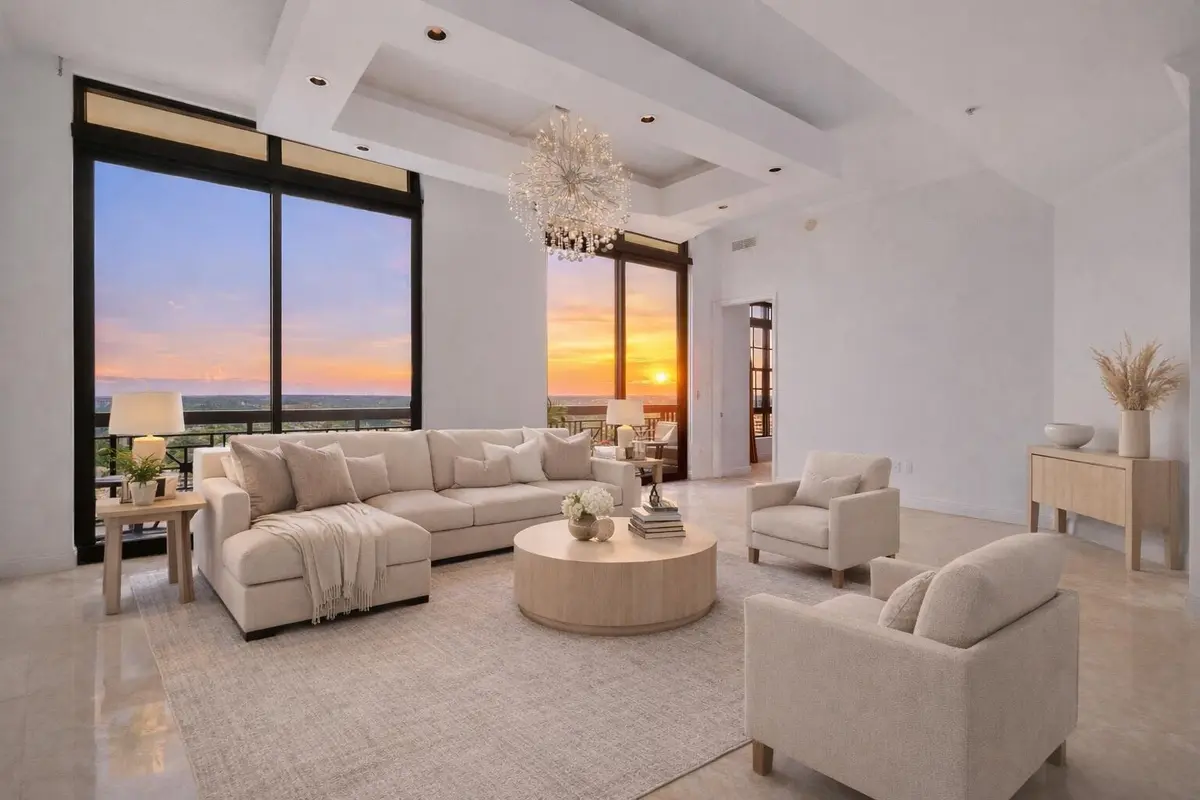 Living Room at 801 S Olive Avenue 1603, West Palm Beach