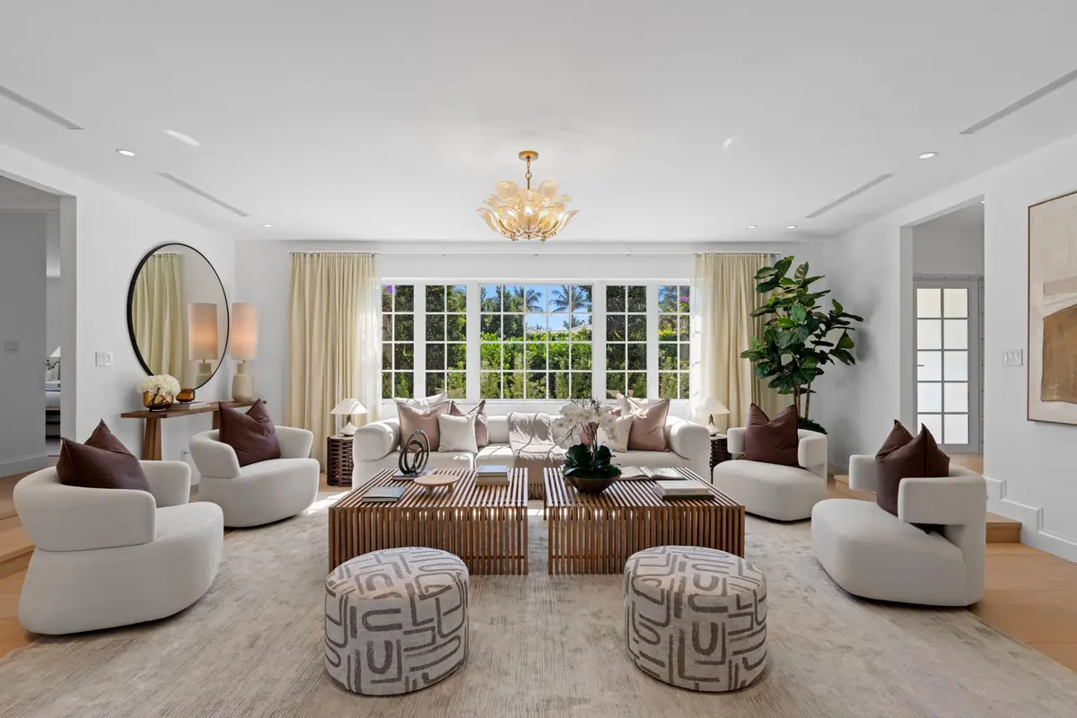 6-Living Room at 257 Via Linda, Palm Beach
