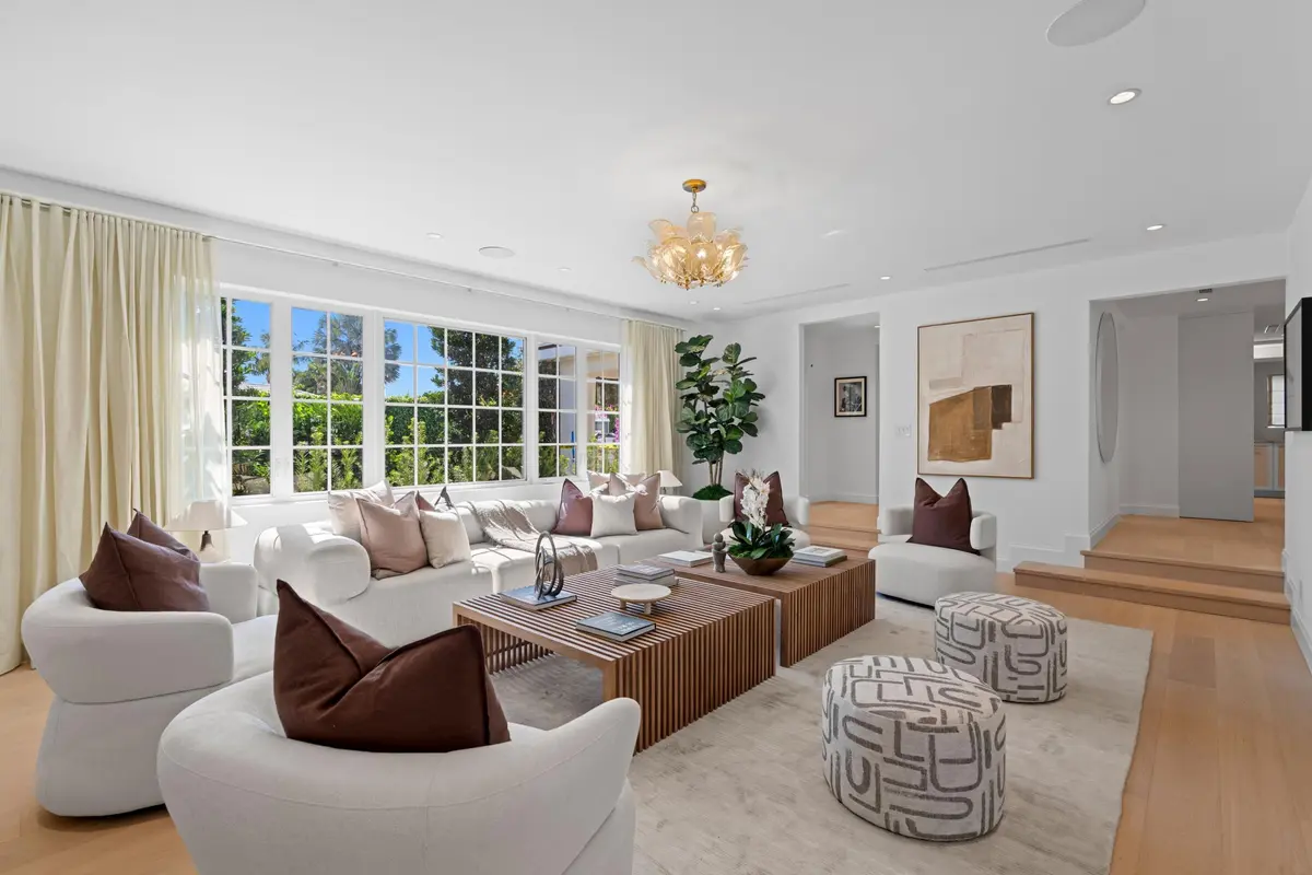7-Living Room at 257 Via Linda, Palm Beach