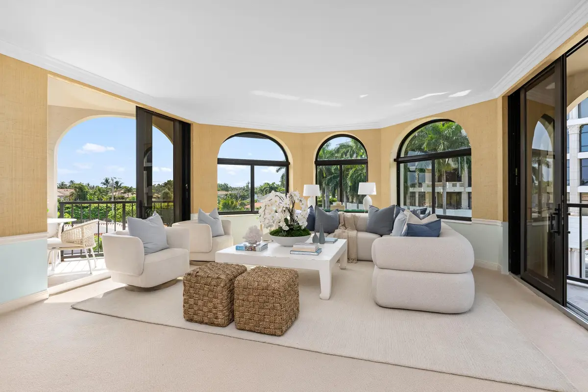 Living Room at 200 Bradley Place 301, Palm Beach