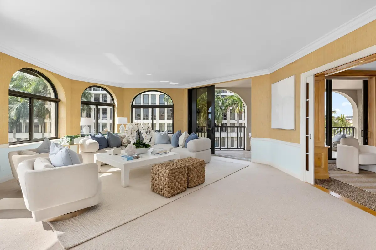 Living Room at 200 Bradley Place 301, Palm Beach