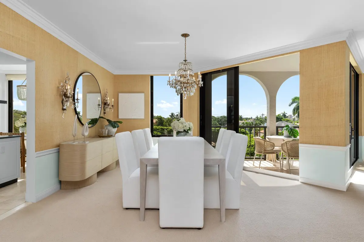 Dining Area at 200 Bradley Place 301, Palm Beach