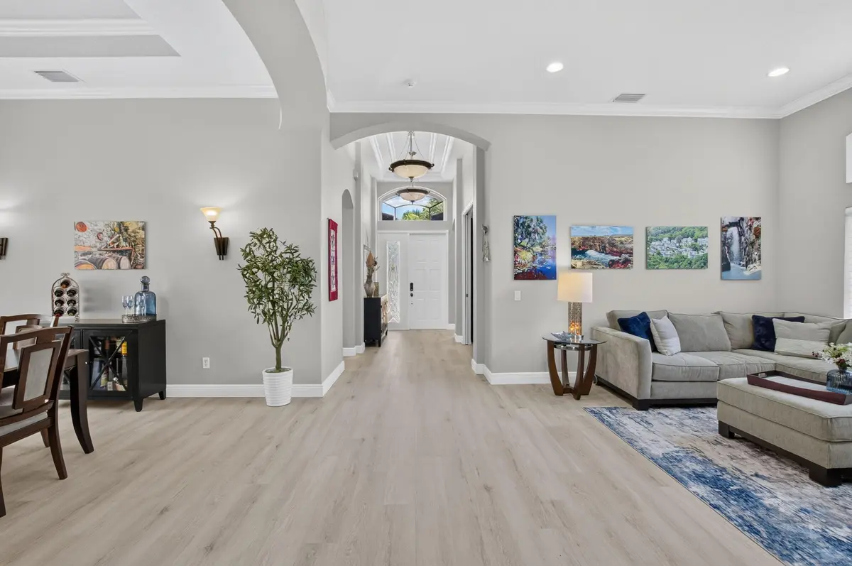 ENTRYWAY/LIVING ROOM/DINING ROOM at 7326 Cortes Lake Drive, Delray Beach