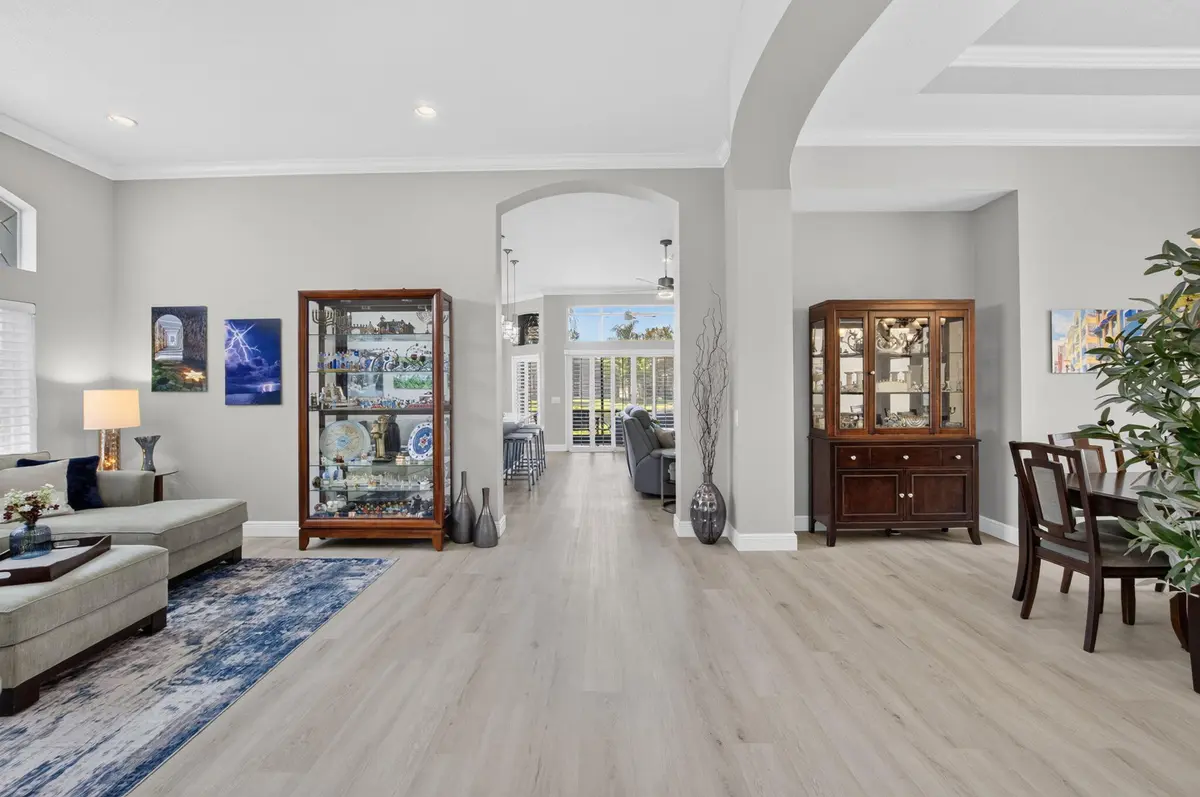 ENTRYWAY/LIVING ROOM/DINING ROOM at 7326 Cortes Lake Drive, Delray Beach