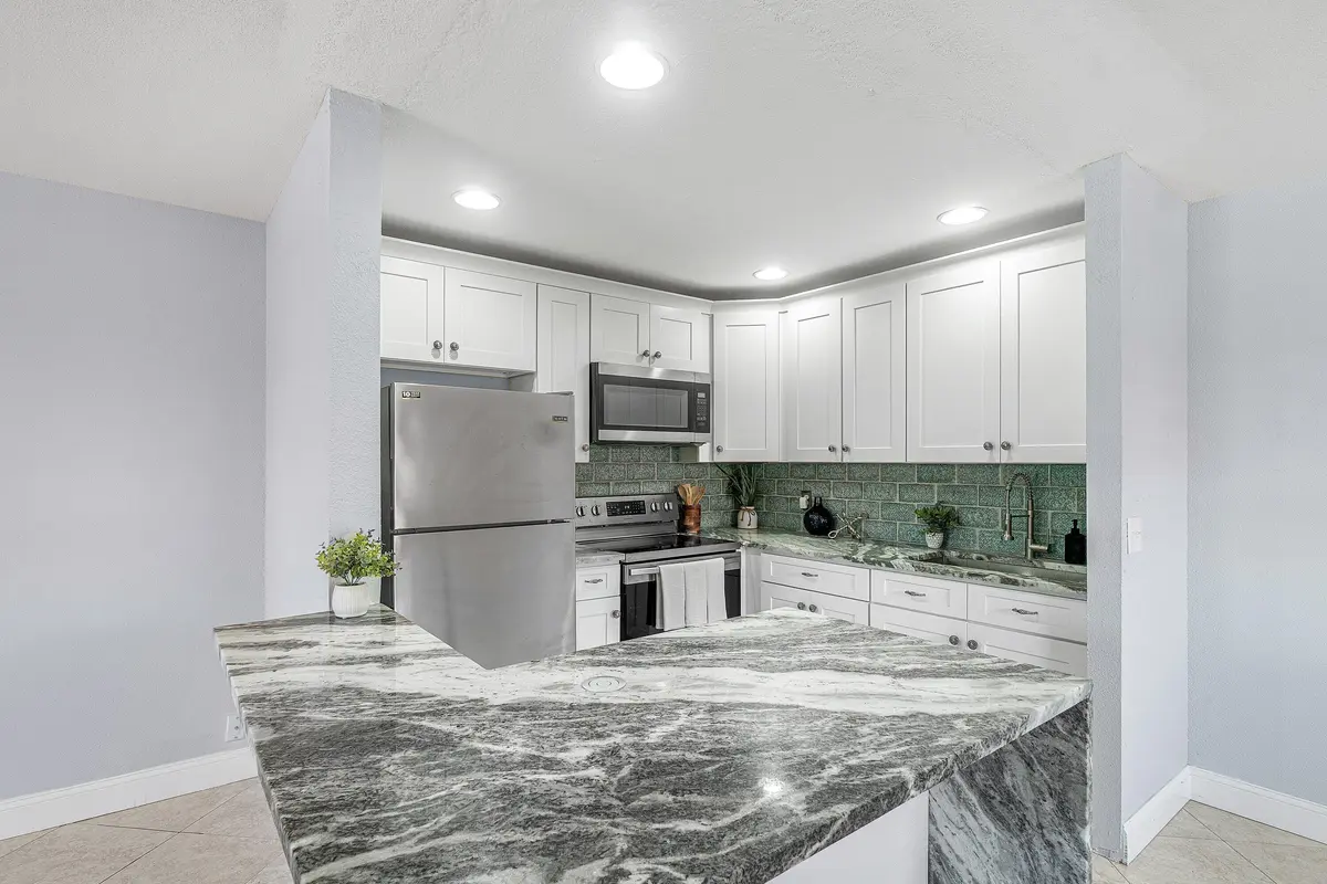 Kitchen at 566 Saxony L, Delray Beach
