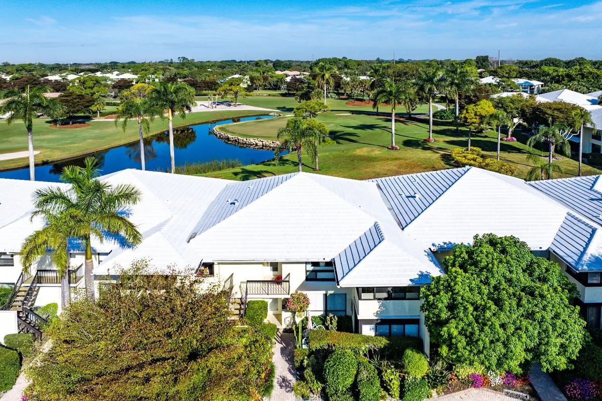 Aerial view at 3637 Quail Ridge Drive Bobwhite A, Boynton Beach