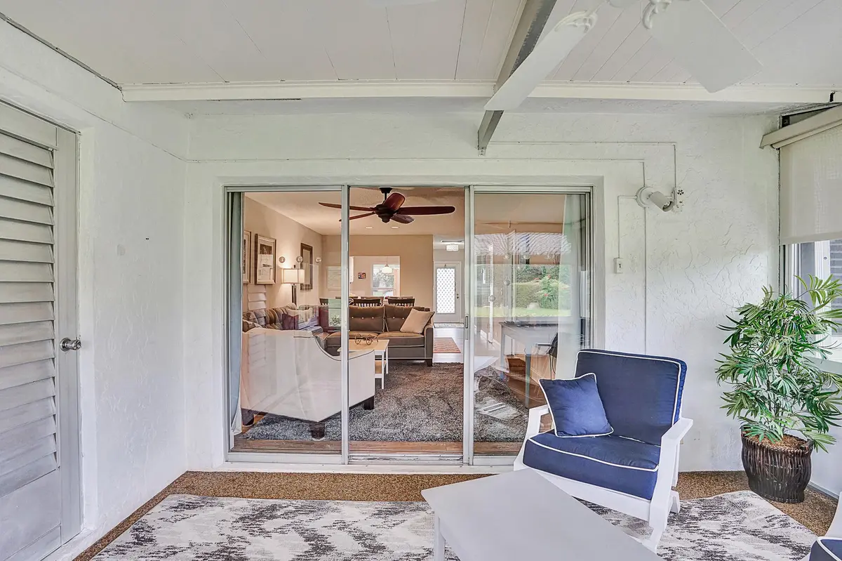 PATIO INTO LIVING ROOM at 2805 SW 13th Street C, Delray Beach