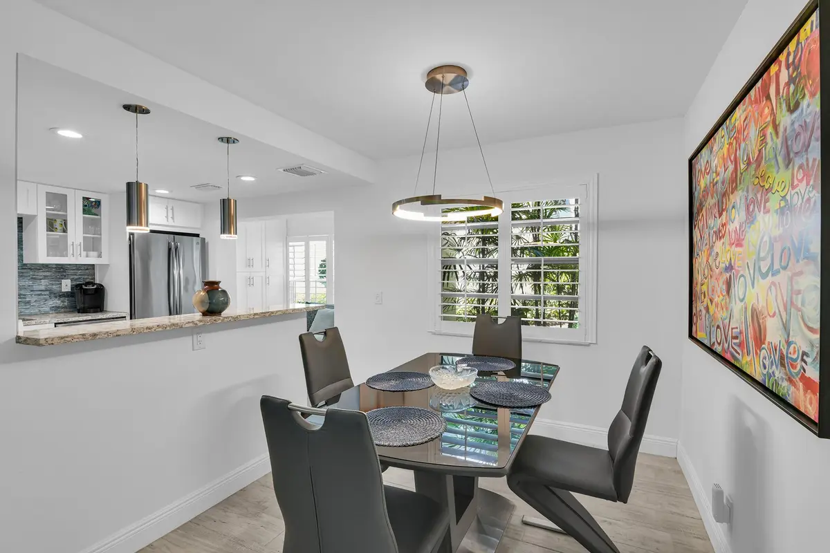 Dining Area at 58 PIEDMONT Way B, Delray Beach