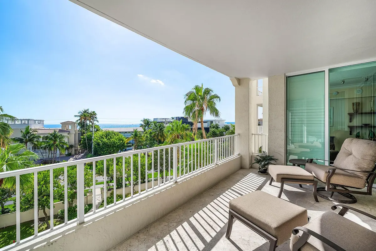 View from the Balcony at 3700 S OCEAN Boulevard 404, Highland Beach