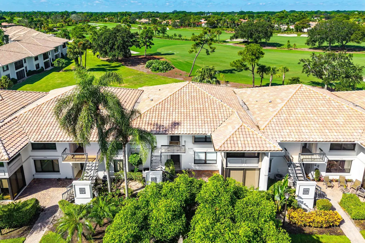 Aerial view at 10181 Quail Covey Road Hibiscus N, Boynton Beach